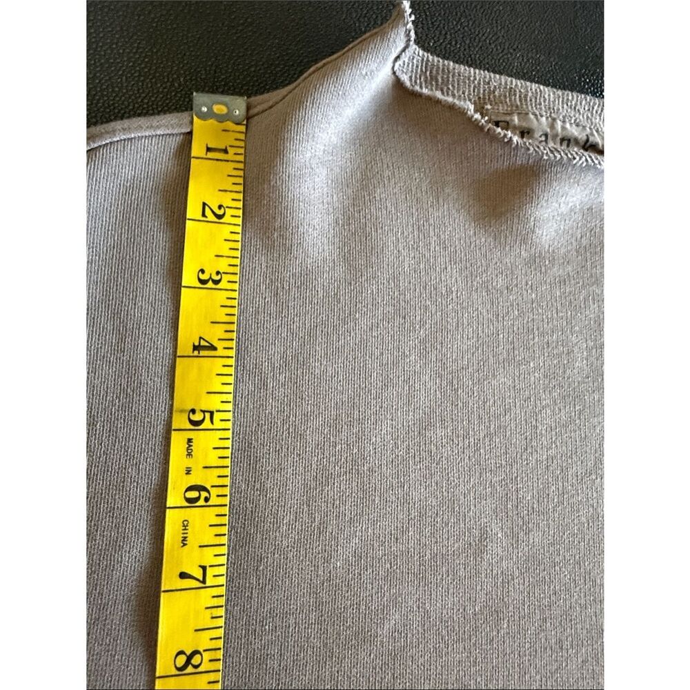 Frank & Eileen Effie Taupe Funnel neck Sweatshirt Cotton size XS NEW - Picture 11 of 11
